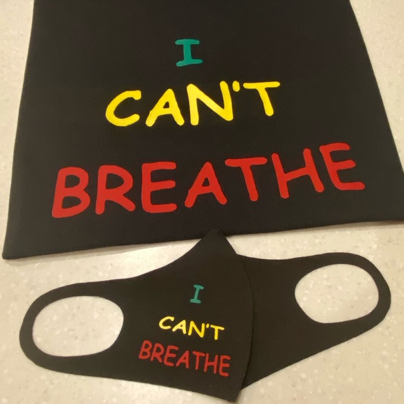 Set of tee and mask “ I can’t breathe “ - Picture 2 of 4